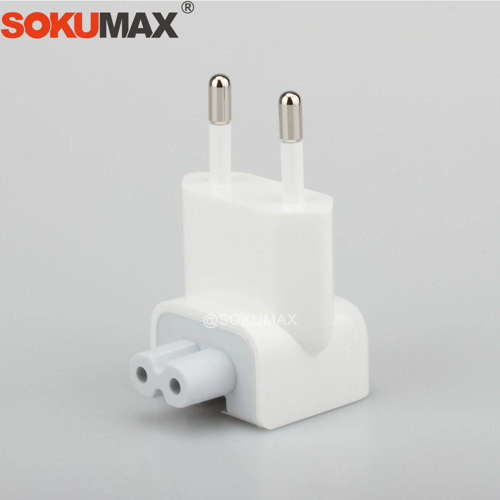 SOKUMAX оригинальный евро контактный разъем AC утка головка для iPad Air Pro 10 Вт 12 MacBook