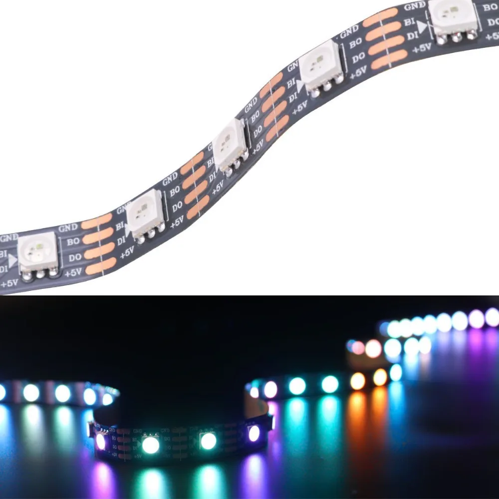 Гибсветодиодный Светодиодная лента WS2813 60LED S/M 5 м 5050 RGB IP20/65/67 водонепроницаемая