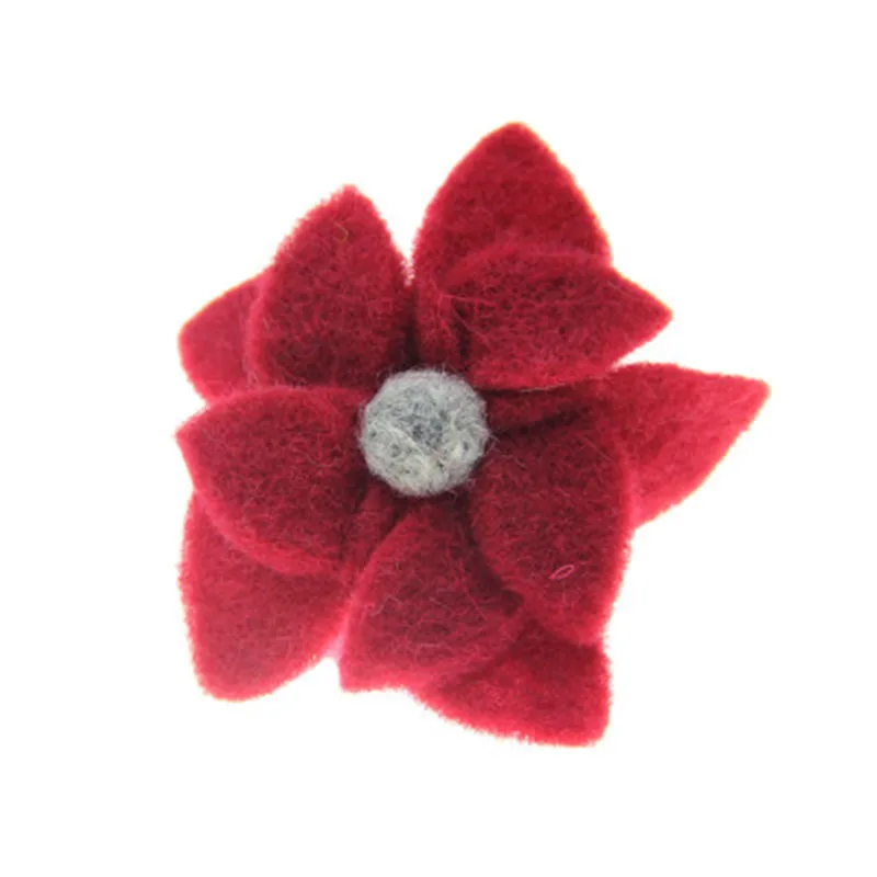 Новое поступление 10 шт. ручная работа шерсть войлок цветок ремесло кнопка патч