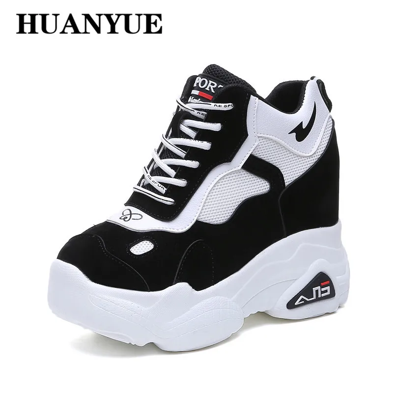 2019 Новый Для женщин Платформа на высоких каблуках дышащие из искусственной кожи