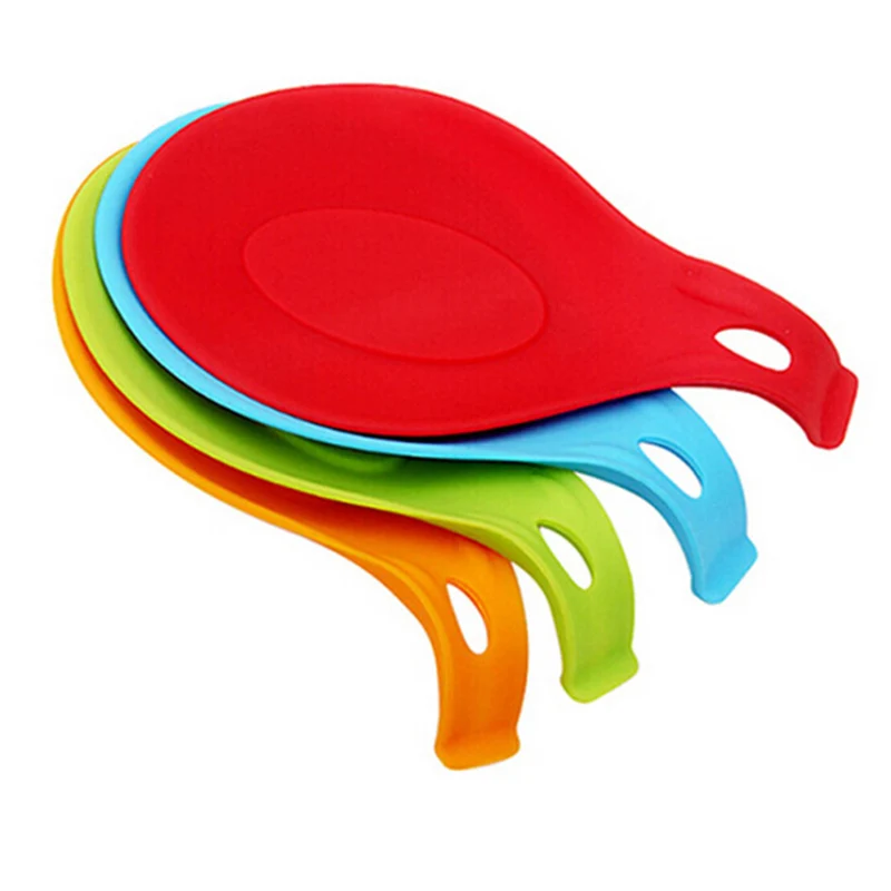 Горячая силиконовая ложка изоляционный коврик Высокая термозащита термостойкий