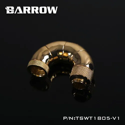Gold Курган TSWT1805-V1, 180 градусов зигзагообразные поворотные фитинги, четырехступенчатая Мужская и женская Поворотная арматура - Цвет лезвия: Gold