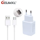 Сетевое зарядное устройство GEUMXL с евровилкой, USB 2017 А, для Samsung Galaxy A3, A5, A7, Chuwi VI8 Plus, зарядное устройство для путешествий + 1 м кабель для зарядки типа C