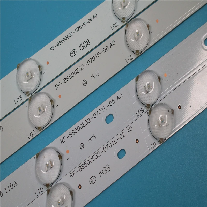 1 комплект = 4 шт. светодиодная подсветка для TCL D50A710 L50F2850A RF-BS500E32-0701L RF-BS500E32-0701R-02 A0 |