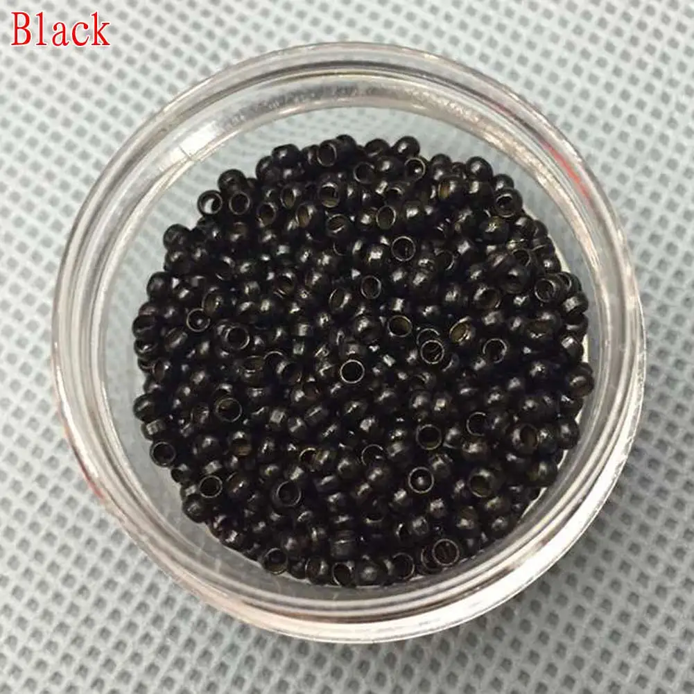 1000pc 2.5x1.5x1.6cm Nano Cooper Micro Loop Ring Bead Tipped Pre for Feather Human Hair Extension