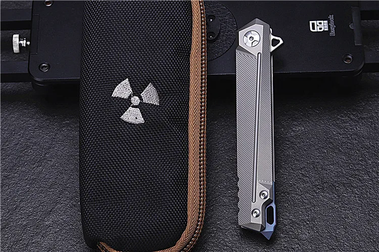 Новинка,, S35VN, стальной, для выживания на природе, кемпинга, фиксированный складной нож, титановый сплав, тактические охотничьи ножи, инструменты для повседневного использования