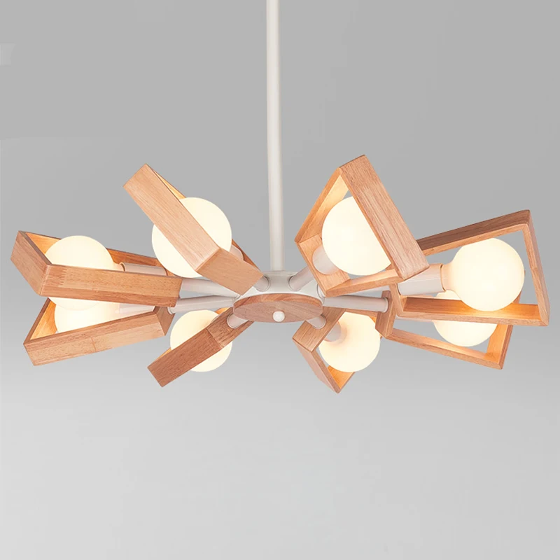 Новый современный деревянный подвесной светильник в скандинавском стиле