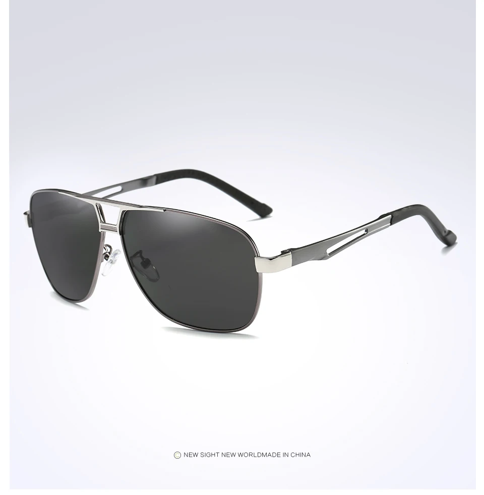 Солнцезащитные очки для пилота gafas oculos de sol masculino, мужские солнцезащитные очки для вождения, фирменный дизайн, поляризованные солнцезащитные очки из сплава, 8521