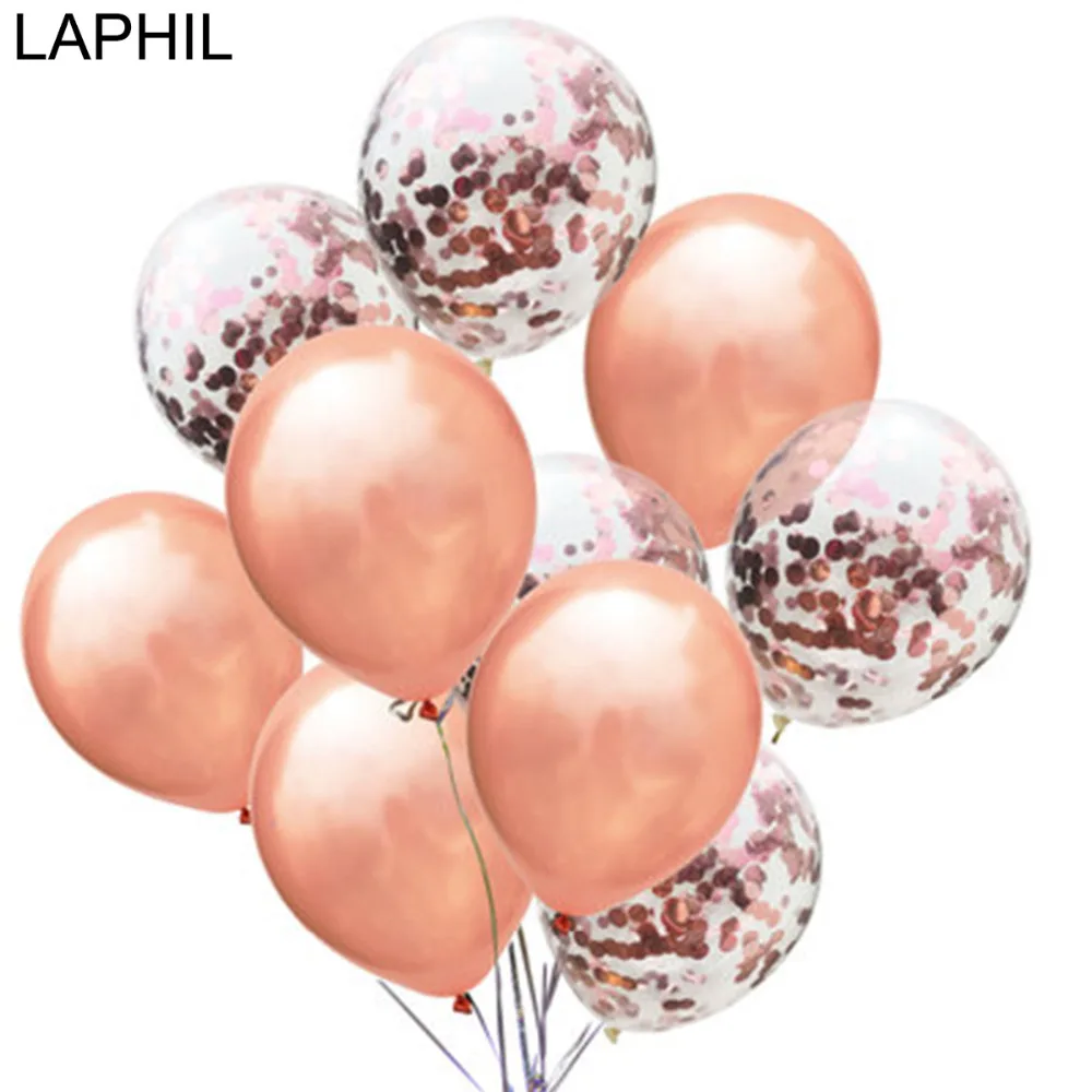 LAPHIL 10 шт. розовое золото шампанское конфетти воздушный шар Набор Baby Shower пол раскрыть баллоны мальчик девочка день рождения украшения Дети