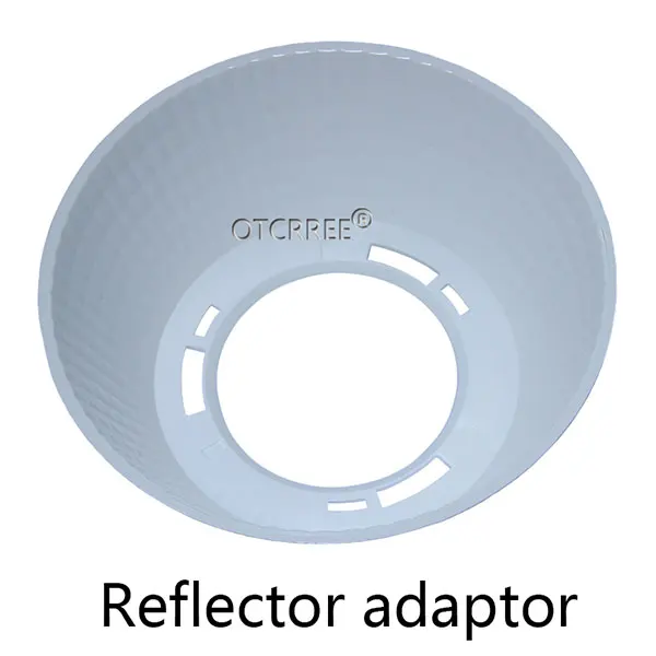 Reflector adaptor DIY CREE COB CXB3590 светодиодный светильник для выращивания с идеальным держателем 50-2303CR контактный плавник теплоотвод Meanwell драйвер 100 мм стеклянный объектив/Отражатель - Испускаемый цвет: Reflector adaptor