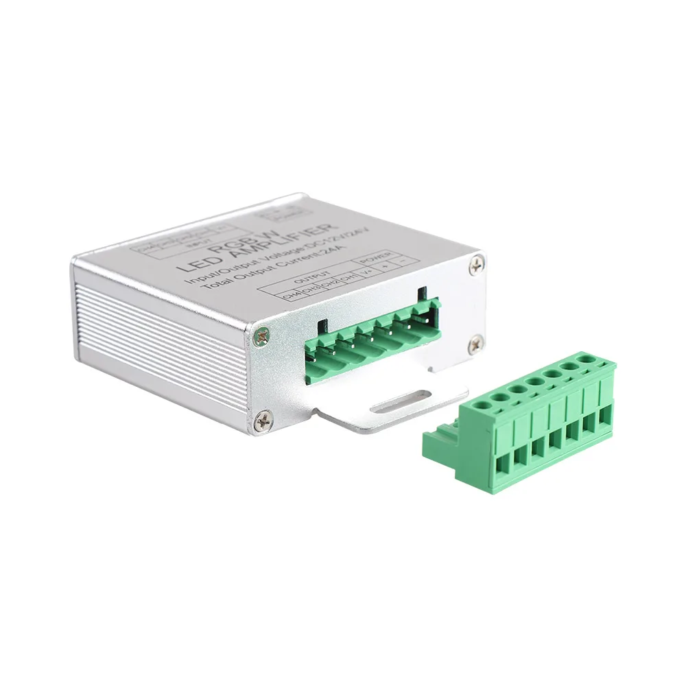 DC12V-24V Led RGB усилитель RGBW алюминий 24A 4-канальный выход контроллер для 5050 3528 полосы