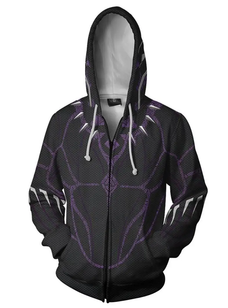 Фильм Черная пантера куртка свитер футболка повседневное 3D пальто с принтом