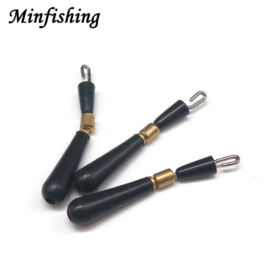 Minfishing 50 шт. рыболовный поворотный Поплавковый соединитель резиновый вращающийся