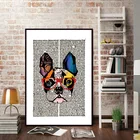 Собака Сова минималистичный плакат газета, скандинавский настенный художественный Принт Холст Картина настенные картины для гостиной домашний Декор без рамки