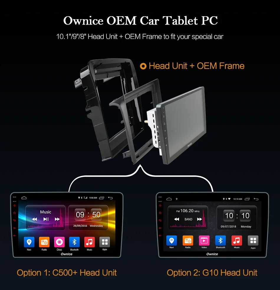 Ownice C500 + G10 Android 8 1 MTK Octa Core Для KIA Ниро 2016 2017 2018 автомобильный мультимедийный DVD