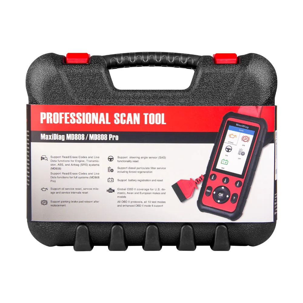 Autel Maxidiag MD808 PRO OBD2 автоматический сканер диагностический инструмент OBD 2