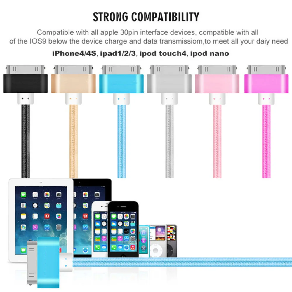 I Pad кабель 6ft 30 контактный разъём USB высокоскоростной для синхронизации данных и