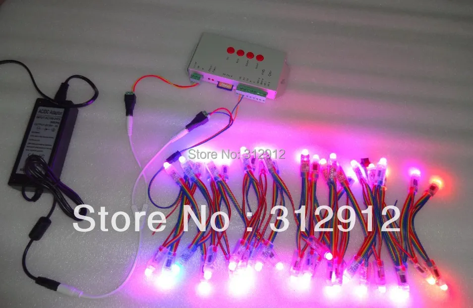 Пиксельный модуль IP68 DC5V 12 мм WS2801 полноцветный 50 шт. струны 256 Серая шкала фонарь|ip68