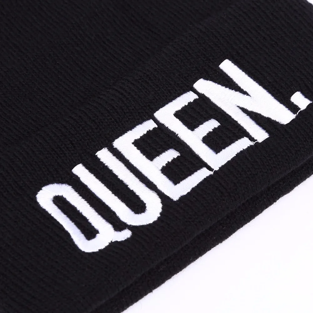 Зимние шапки King Queen парная шапочка хип хоп горячая Распродажа для мужчин и женщин