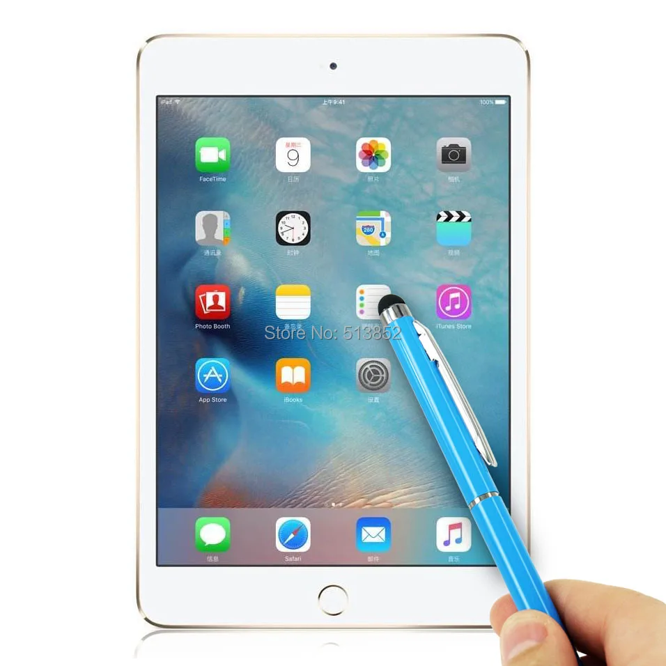 2 в 1 стилус Стилус+ Шариковая ручка для iPad samsung Asus acer планшет стилус подходит для универсального смартфона
