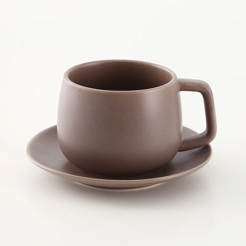 Khaki Выразительная итальянская чашка эспрессо Tasse, керамическая чашка для послеобеденного чая Nespresso, кофейный набор с блюдцами, ложка Taza, домашний офис, бардак КОПО - Цвет: Khaki