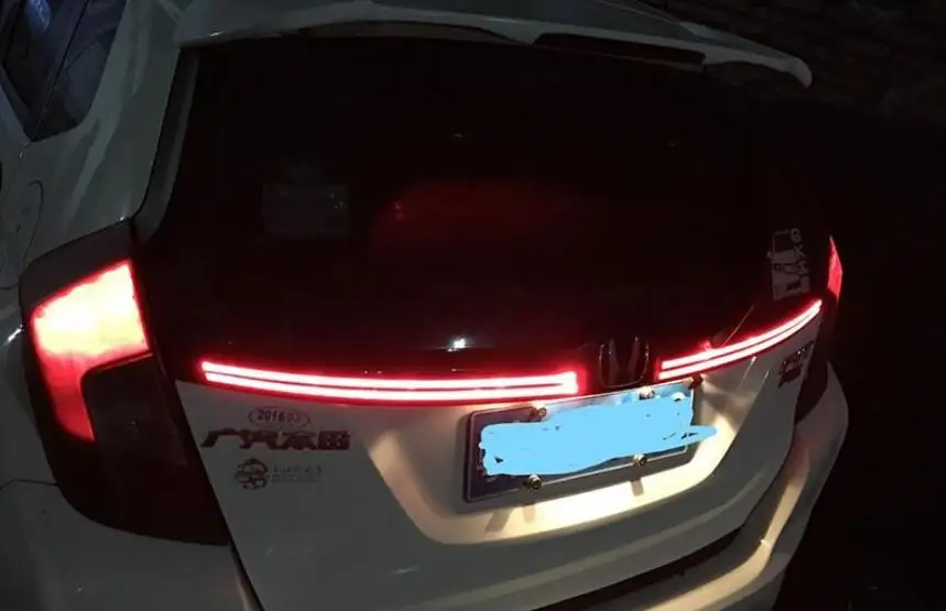 Автомобильный Стайлинг задние фары для Honda Jazz Fit 2014 2018 противотуманные DRL +