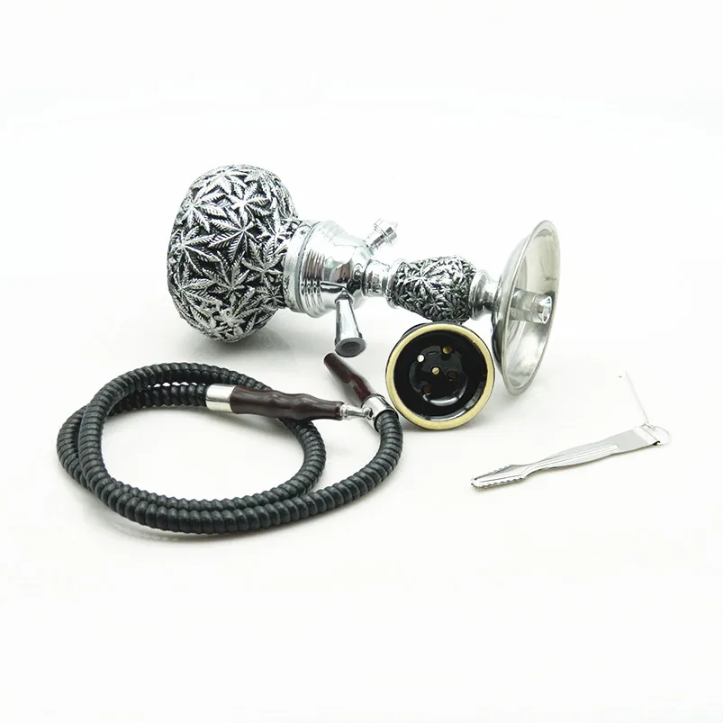 Прочный черный металлический табачный кальян 1 шт. трубка для курения травяной