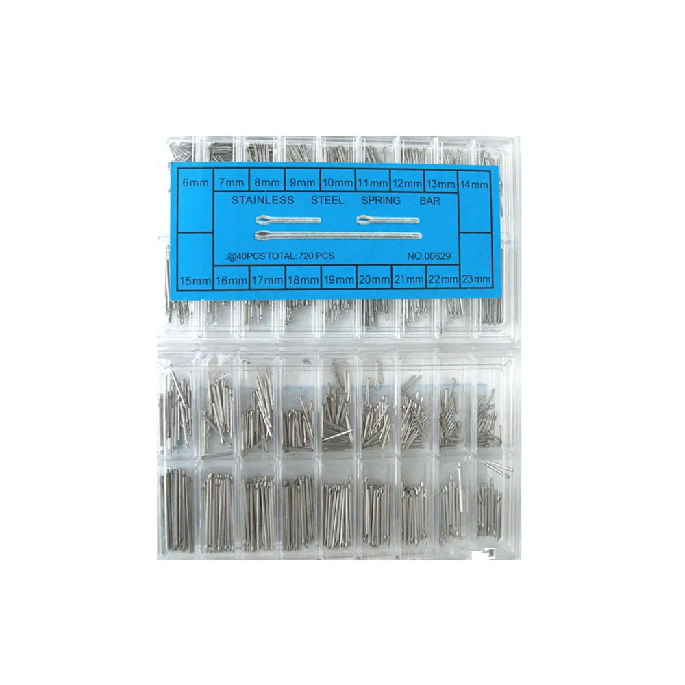 

6-23mm Watch Band Strap Fixed Axis Tool Sets Tools Repair 360pcs Stainless Steel Watch Band Strap Link Pins Repair Kit JUN6