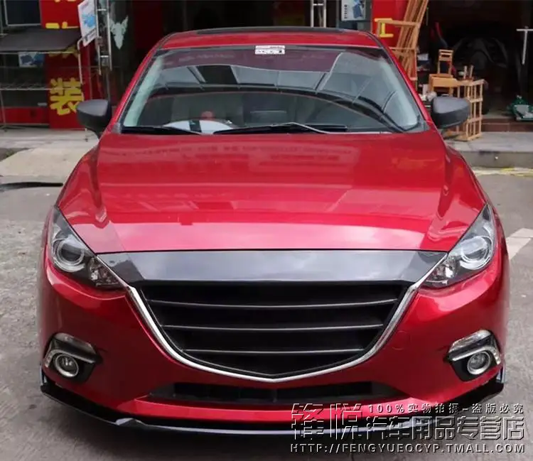 Решетчатая решетка для MAZDA 3 AXELA углеродное волокно без логотипа|fit grill|grill cracing grill |