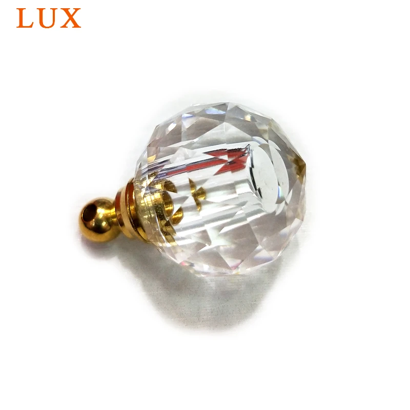 LUX Cut натуральные Кристальные Гранёные камни камень подвеска в виде бутылочки парфюма середины века Винтажные Ювелирные изделия эфирное масло колье аромараспылитель