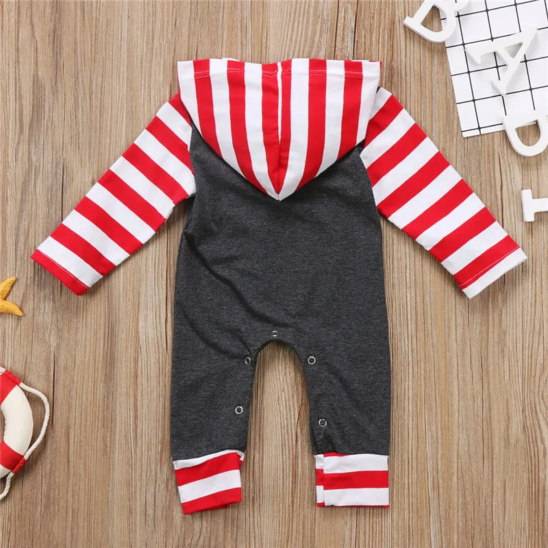 2017 Детский комбинезон с длинными рукавами для маленьких мальчиков и девочек
