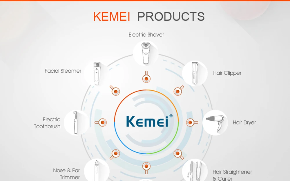 Kemei-4639, регулируемая электрическая машинка для стрижки волос, профессиональный мини триммер для волос, машинка для стрижки бороды, Парикмахерская бритва, инструменты для укладки волос
