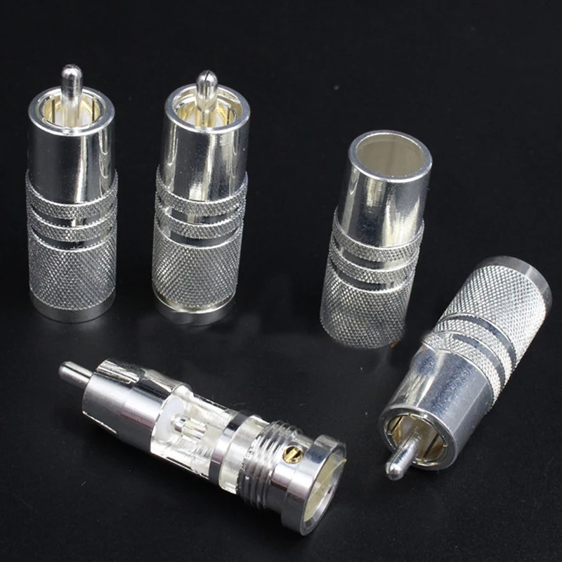 Hi End 4 шт. штекеры SRCA RCA Штекерный соединительный кабель электрическая штепсельная