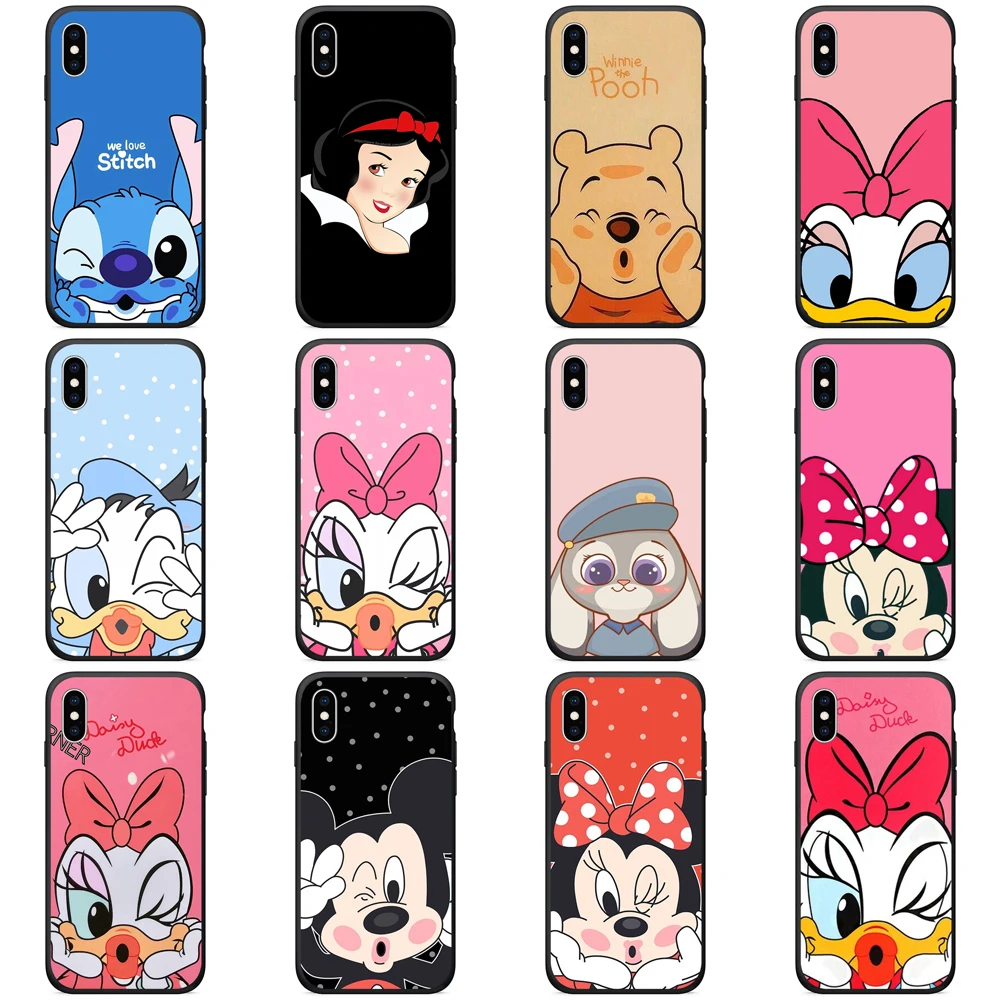 Soft Case UV Printed Phone for iPhone x xr xs max 6s 6Plus 5s 5 SE 7 8 Plus Black TPU Cover Cases Shell |