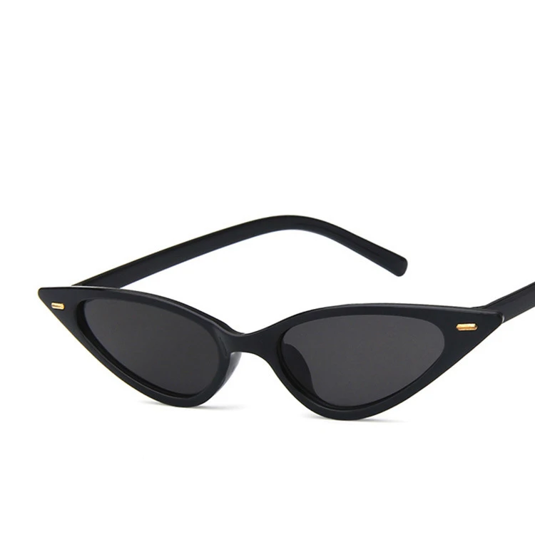 Новые солнцезащитные очки кошачий глаз с небольшой оправой модные шипами