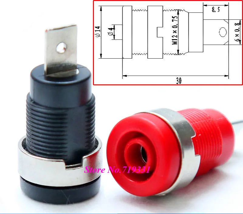 100 шт. 4 мм пошаговый разъем типа банан|connector 4mm|connector socketconnector jack |