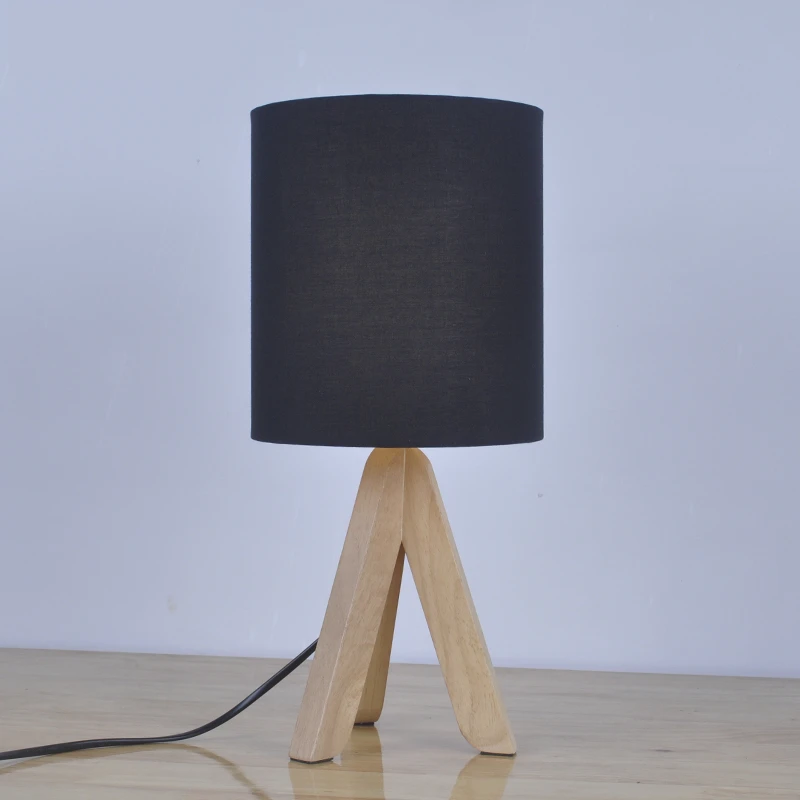 Светодиодсветодиодный настольная лампа в скандинавском стиле деревянная