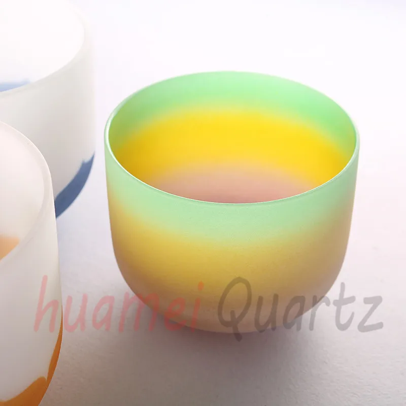 10 дюймовая Радужная чаша матовая кварцевая Хрустальная Поющая | Спорт и
