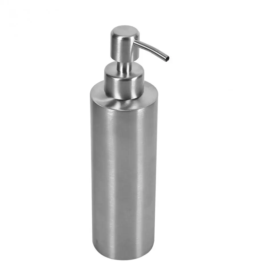 350 мл Нержавеющая сталь дозатор для жидкого мыла Ванная комната шампунь Ящик