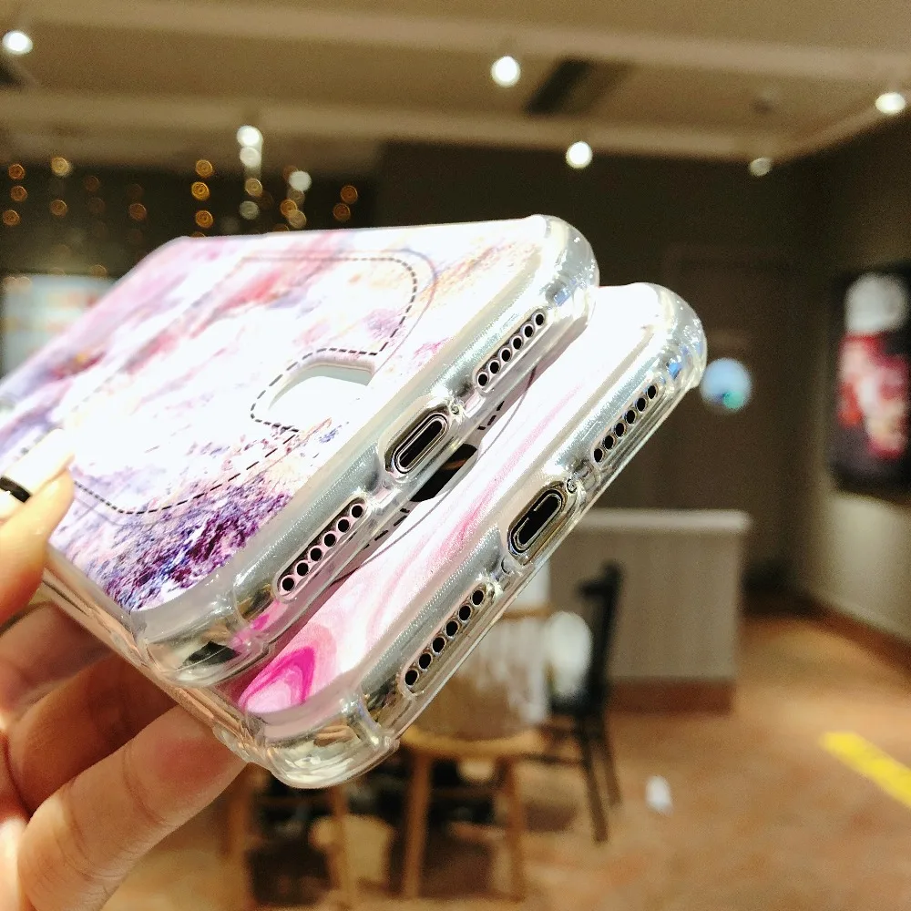Держатель для карт чехол iPhone 6 6s мягкие силиконовые чехлы 7 8 Plus 5S se XS MAX XR Capa Funda |