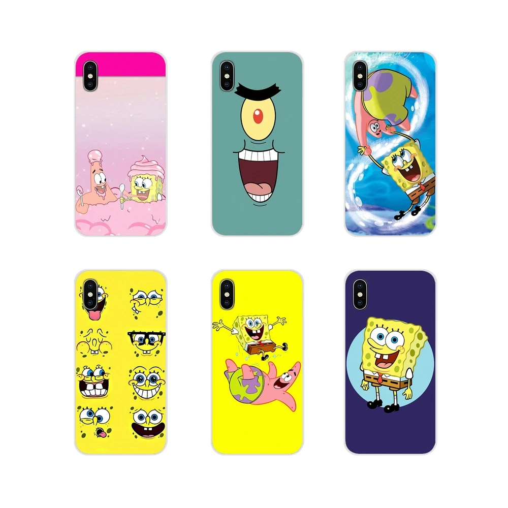 Губка Боб Квадратные Штаны для Apple iPhone X XR XS MAX 4 4S 5 5S 5C SE 6 6S 7 8 Plus ipod touch Аксессуары