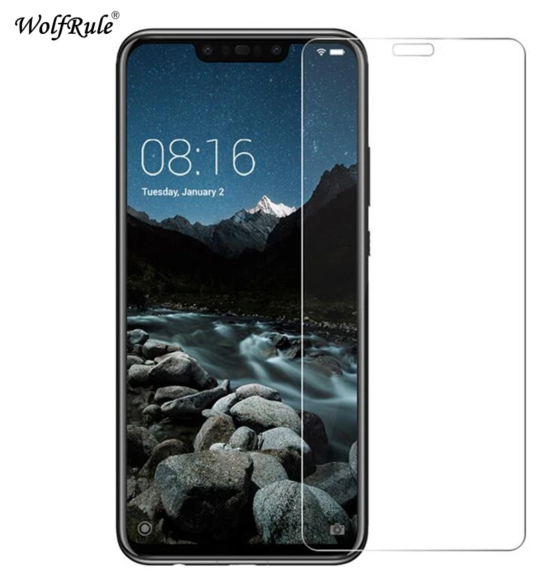2 piezas de vidrio Protector de pantalla Huawei Nova 3 vidrio templado para Huawei Nova 3 vidrio de tel&eacute;fono Anti ara&ntilde;azos pel&iacute;cula Nova 3 WolfRule-0