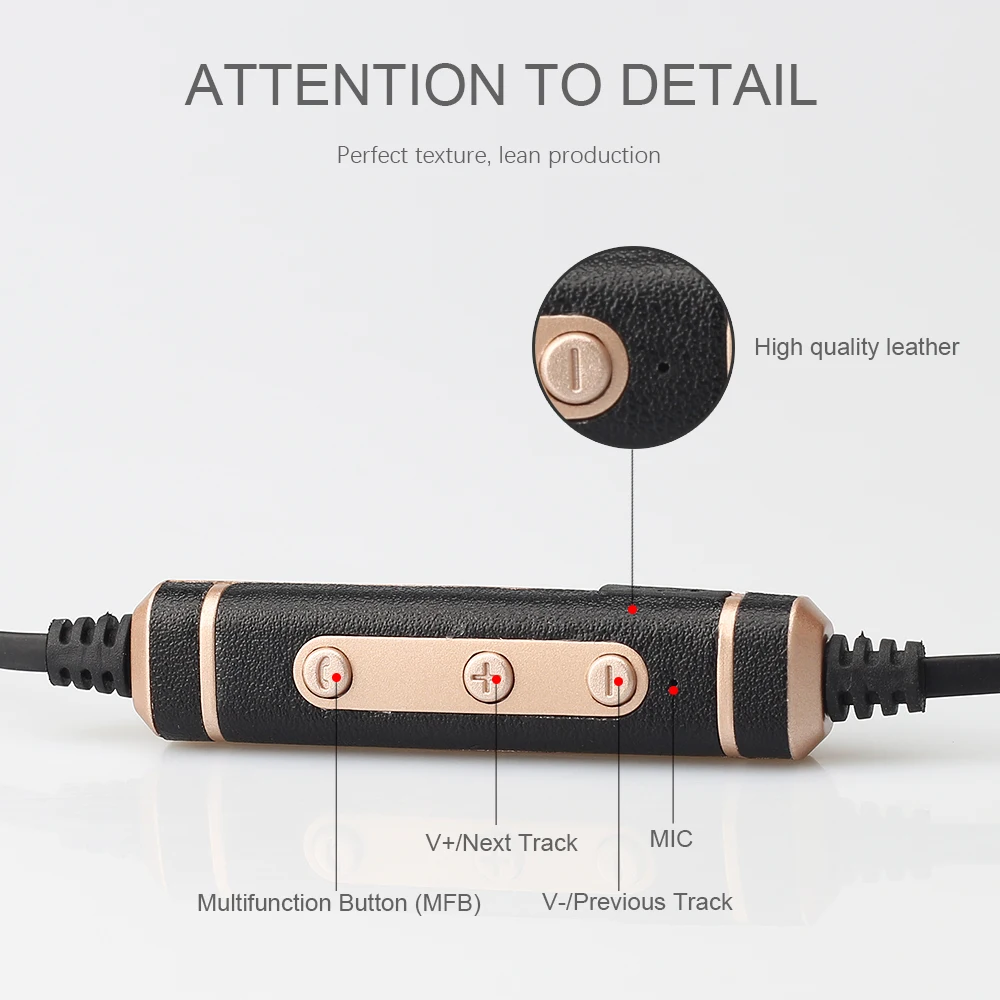 Беспроводные наушники UYG с поддержкой Bluetooth спортивные магнитной
