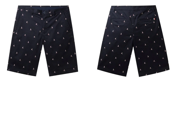 Giordano повседневные зауженные шорты из натурального хлопка slim fit,с вышивками на них,имеется три варианта окраса