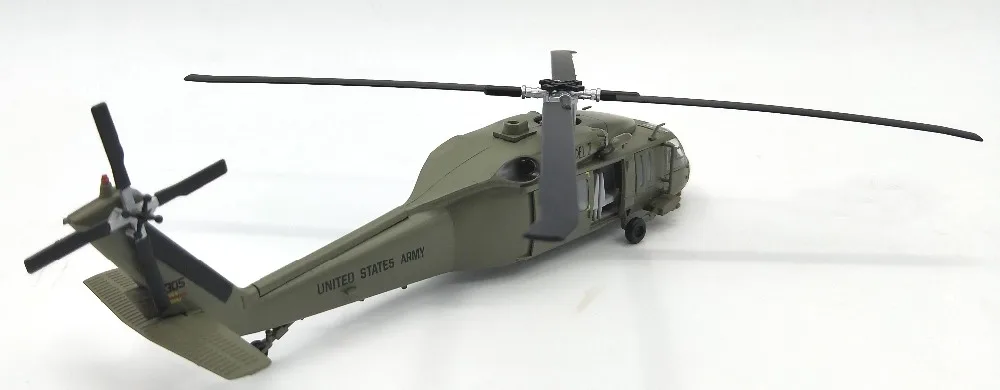 1: 72 Американский UH-60A черный ястреб модель вертолета труба законченная 37017 Коллекционная модель