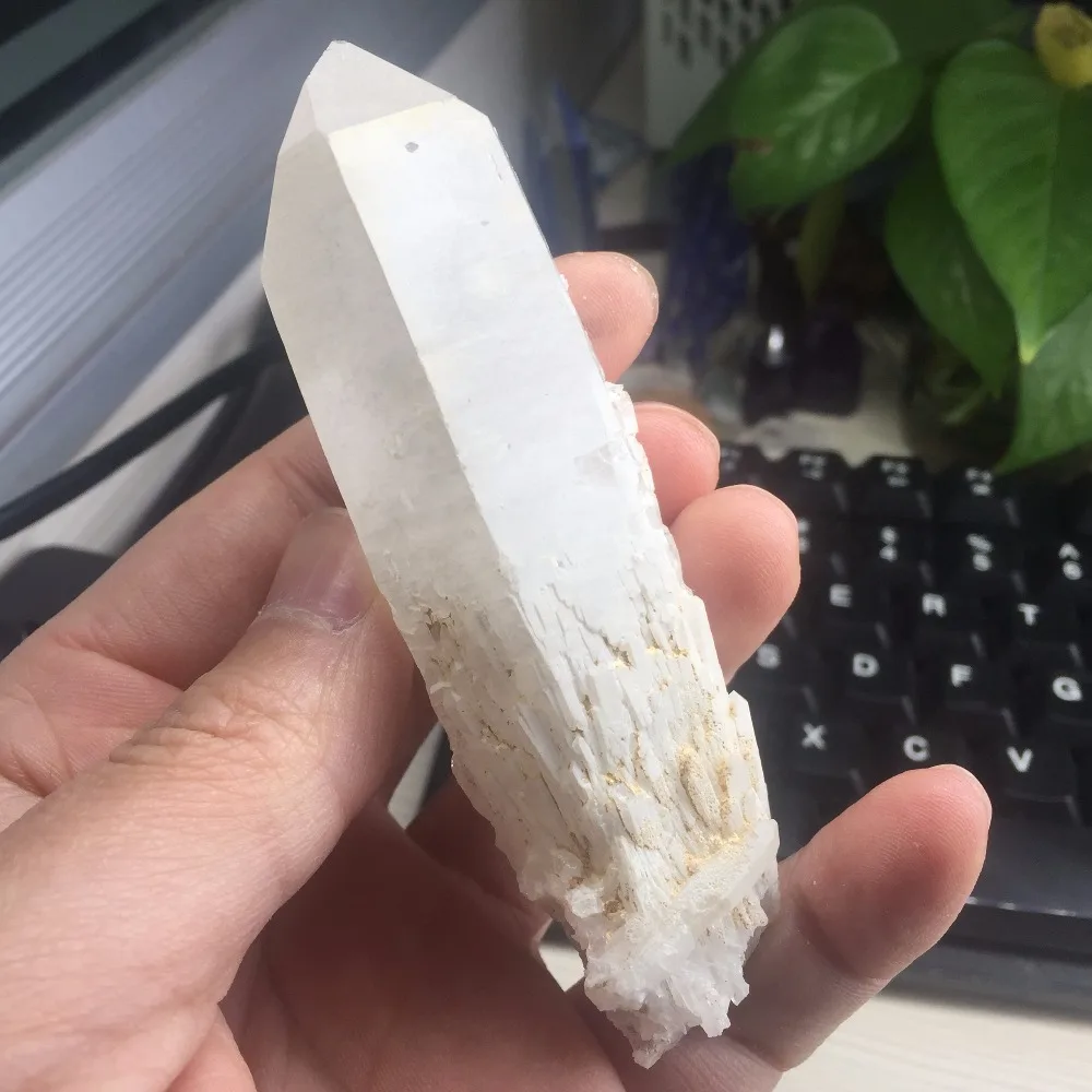 109g Natural Skeleton Quartz Crystal Stone Healing Minerals Wand Specimen #BH1032 | Дом и сад