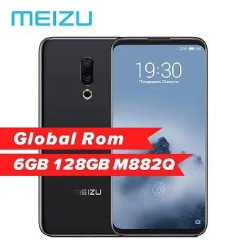 Мобильный телефон MEIZU 16th M882Q 6," Android 8,0, 6 ГБ, 128 ГБ, Восьмиядерный процессор Snapdragon 845, 1080x2160 P, 12 Мп+ 20 МП, 4G LTE