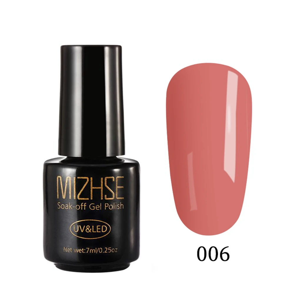 Nude006 MIZHSE Цветной Гель-лак, УФ светодиодный Гель-лак для ногтей, желтый цвет, лак для ногтей, горячая Распродажа, базовое верхнее покрытие, УФ-гель, цветной праймер для ногтей - Цвет: Nude006
