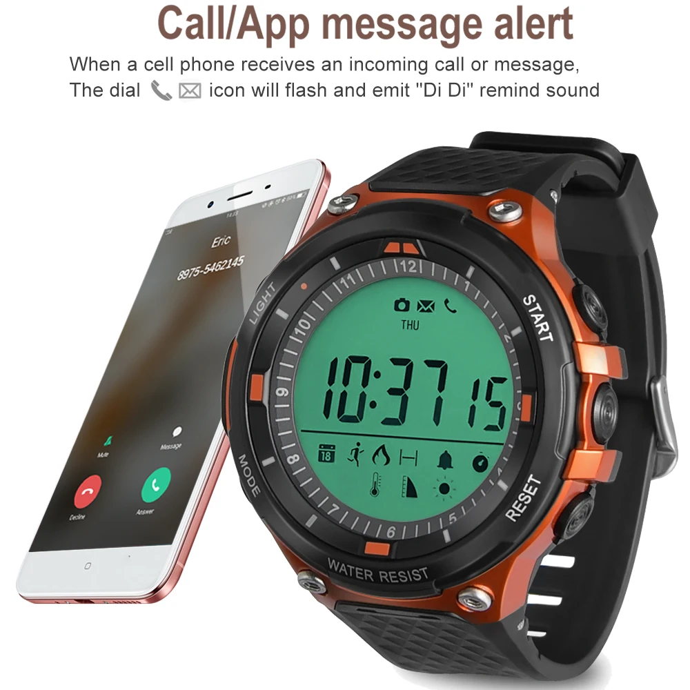Смарт-часы TimeOwner спортивные IP68 водонепроницаемые с шагомером напоминанием о
