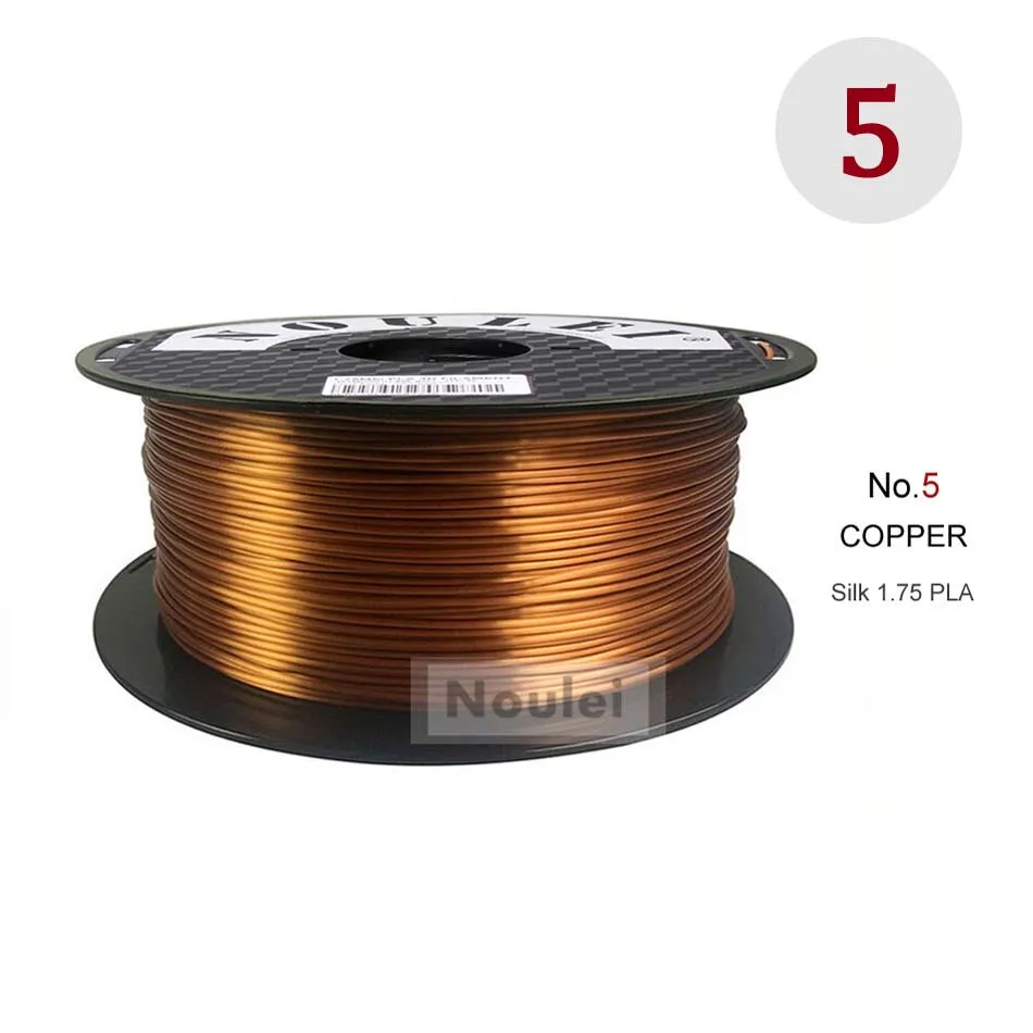 COPPER 3d принтер нить шелковая текстура ощущение золота 1 кг шелковистый насыщенный блеск PLA медь Золотое серебро 3d материалы для печати 25 цветов - Цвет: COPPER